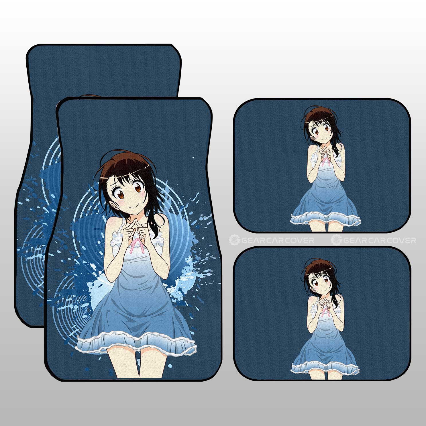 Sexy Girl Onodera Kosaki Car Floor Mats Custom Nisekoi Car Accessories - Gearcarcover - 1