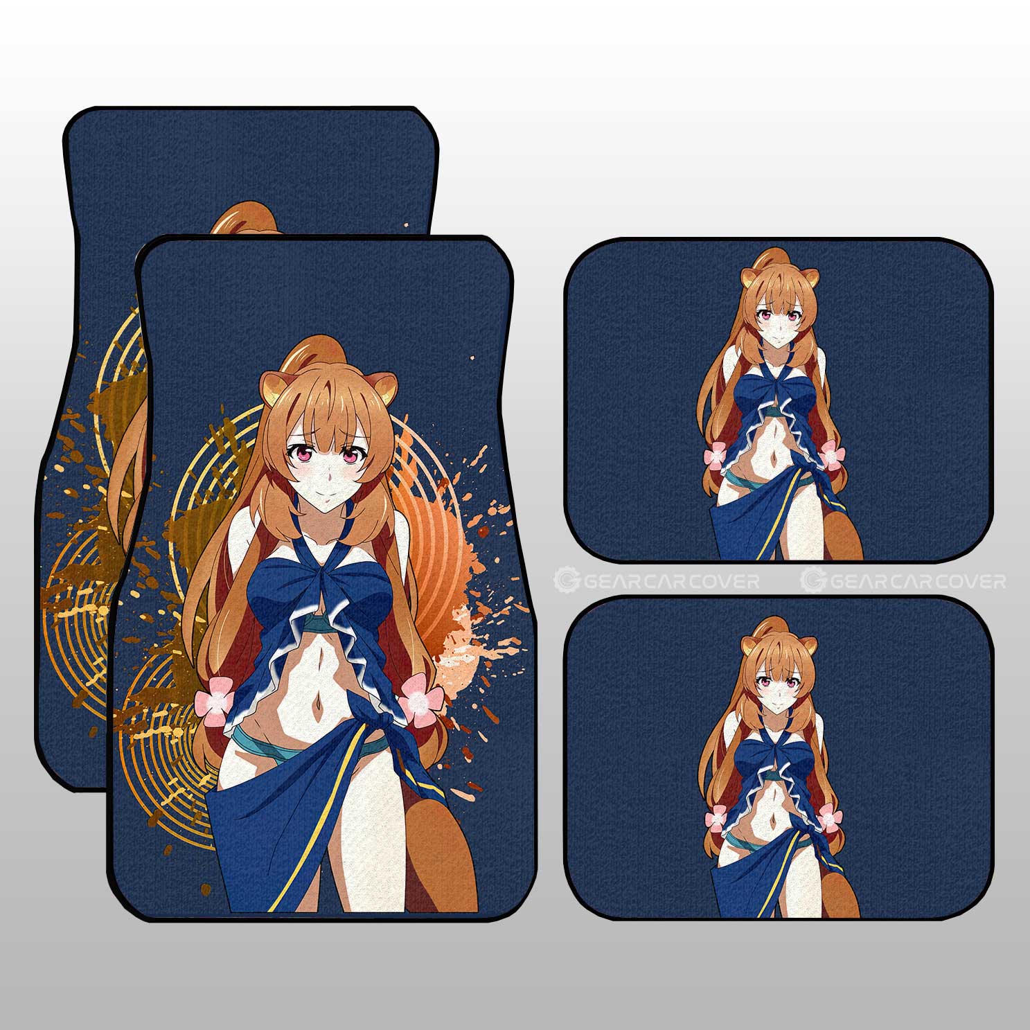 Sexy Girl Raphtalia Car Floor Mats Custom Shield Hero Car Accessories - Gearcarcover - 1