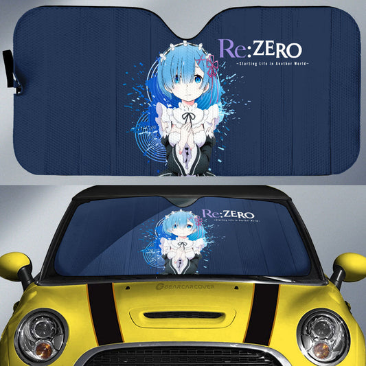 Sexy Girl Rem Car Sunshade Custom Car Accessories - Gearcarcover - 1