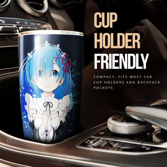 Sexy Girl Rem Tumbler Cup Custom Car Accessories - Gearcarcover - 2