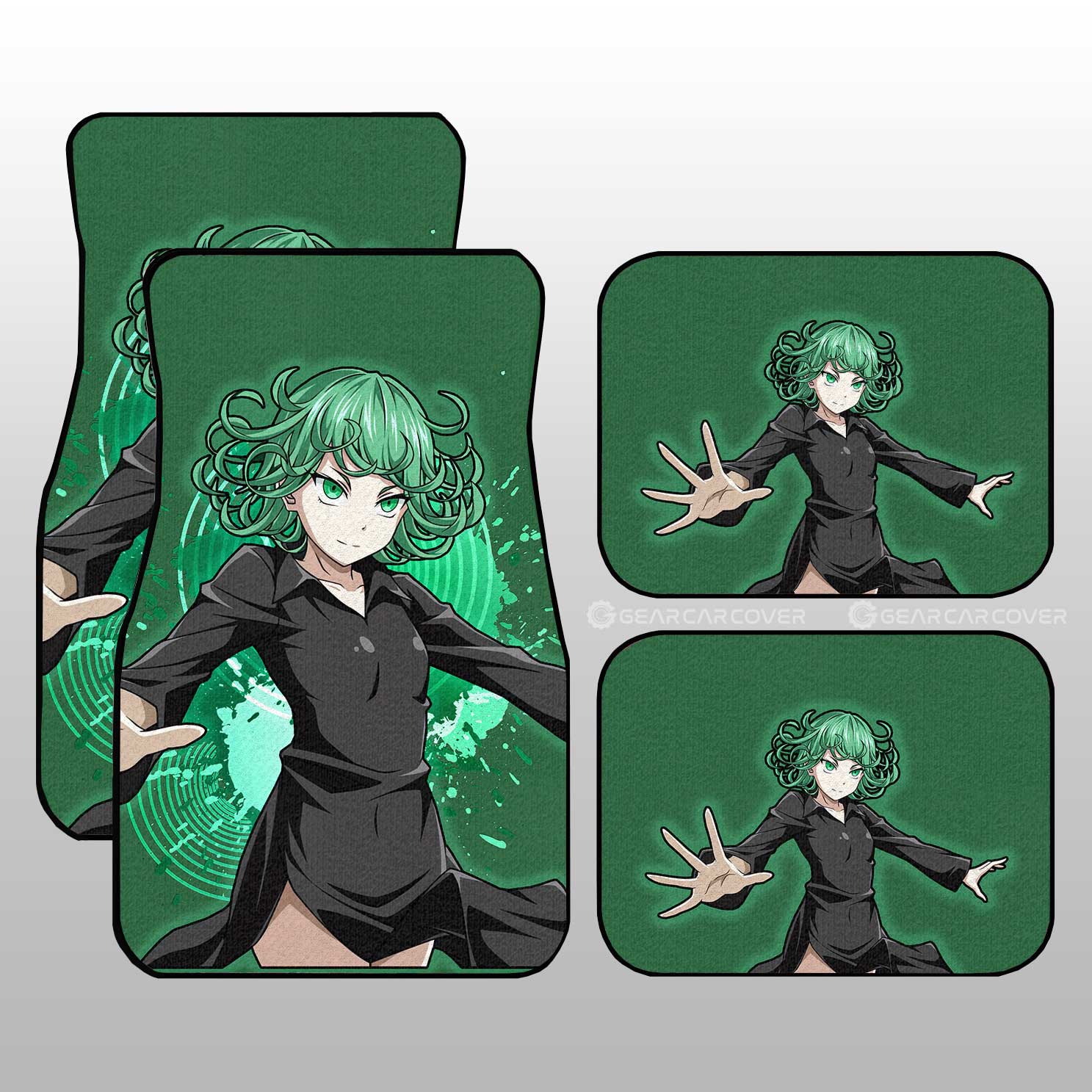 Sexy Girl Tatsumaki Car Floor Mats Custom Car Accessories - Gearcarcover - 1