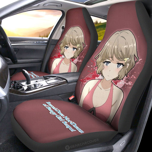 Sexy Girl Tomoe Koga Car Seat Covers Custom Bunny Girl Senpai - Gearcarcover - 2