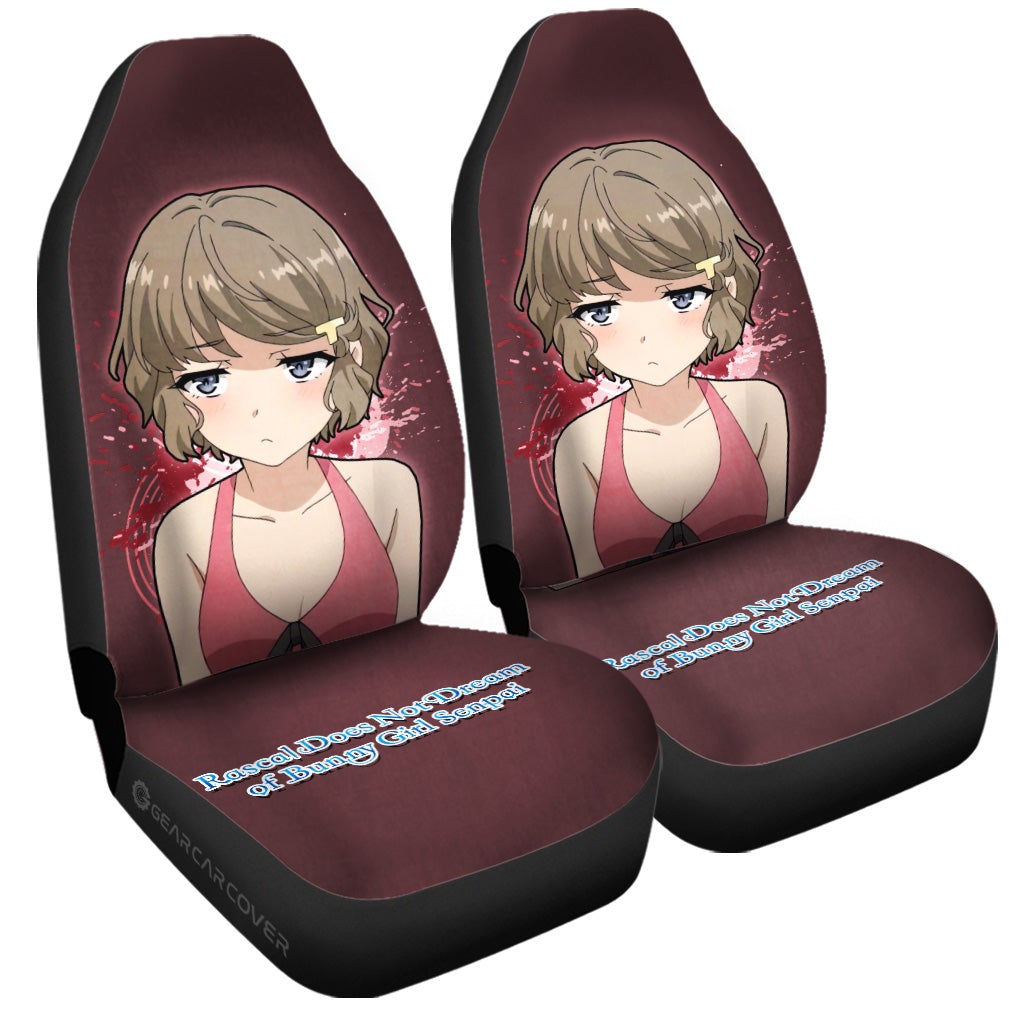 Sexy Girl Tomoe Koga Car Seat Covers Custom Bunny Girl Senpai - Gearcarcover - 3