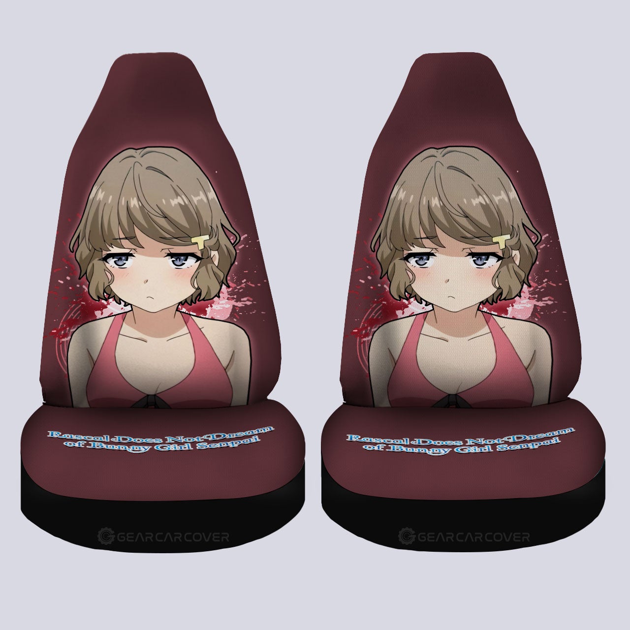 Sexy Girl Tomoe Koga Car Seat Covers Custom Bunny Girl Senpai - Gearcarcover - 4