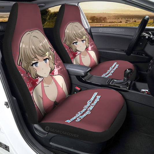 Sexy Girl Tomoe Koga Car Seat Covers Custom Bunny Girl Senpai - Gearcarcover - 1