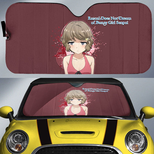 Sexy Girl Tomoe Koga Car Sunshade Custom Bunny Girl Senpai - Gearcarcover - 1