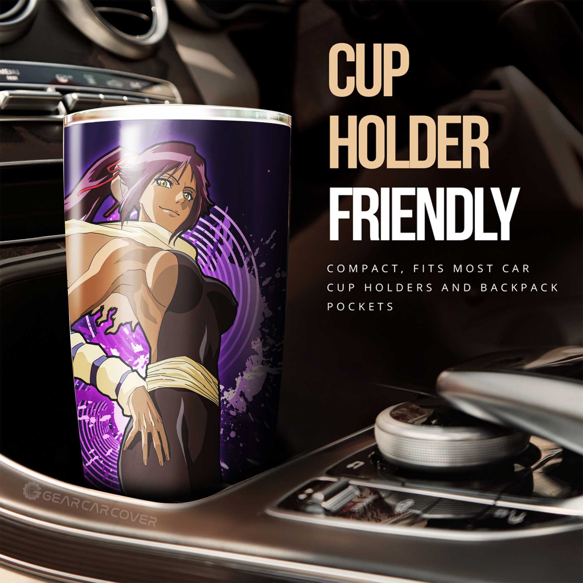 Sexy Girl Yoruichi Tumbler Cup Custom Bleach - Gearcarcover - 2