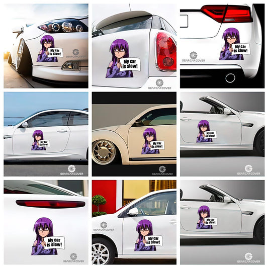 Sheele Car Sticker Custom My Car Is Slow Funny - Gearcarcover - 2