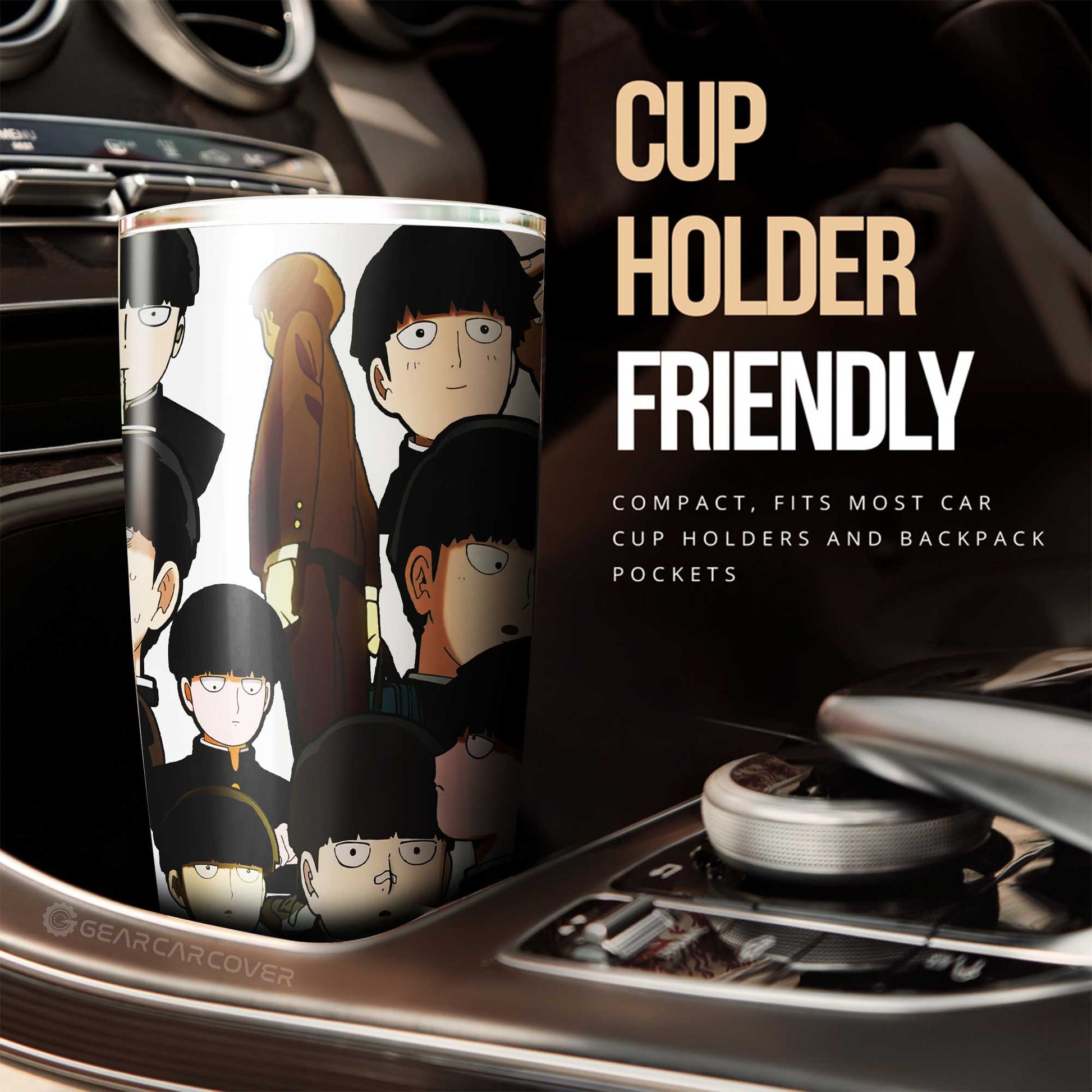Shigeo Kageyama Tumbler Cup Custom Car Accessories - Gearcarcover - 2