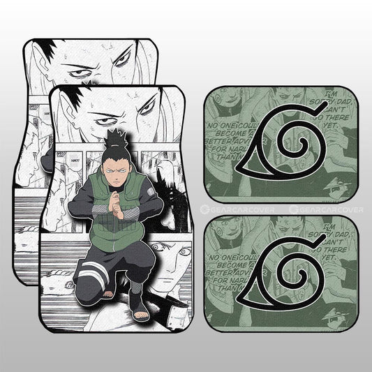 Shikamaru Car Floor Mats Custom Anime Car Accessories Mix Manga - Gearcarcover - 1