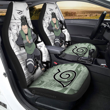 Shikamaru Car Seat Covers Custom Anime Car Accessories Mix Manga - Gearcarcover - 1