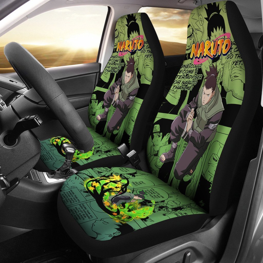 Shikamaru Car Seat Covers Custom Anime Jutsu Car Accessories - Gearcarcover - 1