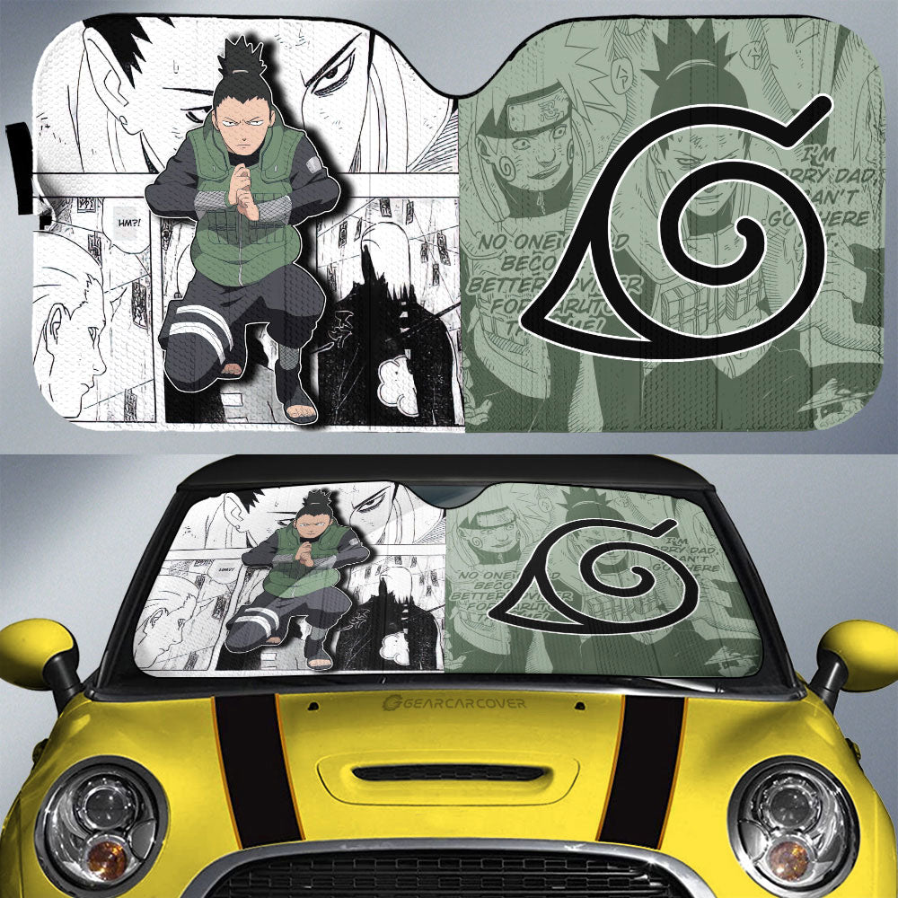 Shikamaru Car Sunshade Custom Mix Manga Car Accessories - Gearcarcover - 1