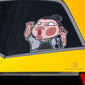 Shikamaru Hitting Glass Car Sticker Custom Naru Car Funny Accessories - Gearcarcover - 2
