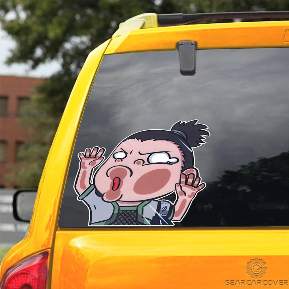 Shikamaru Hitting Glass Car Sticker Custom Naru Car Funny Accessories - Gearcarcover - 3