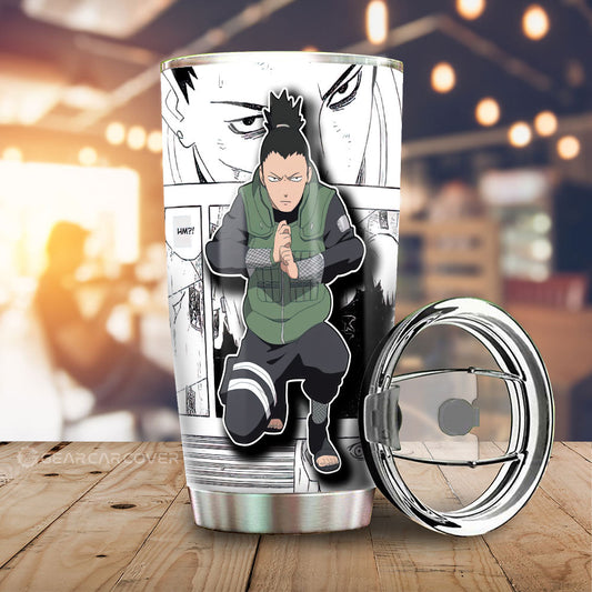 Shikamaru Tumbler Cup Custom Anime Car Accessories Mix Manga - Gearcarcover - 1