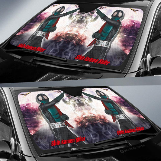 Shin Kamen Rider Car Sunshade Custom Car Accessories - Gearcarcover - 2