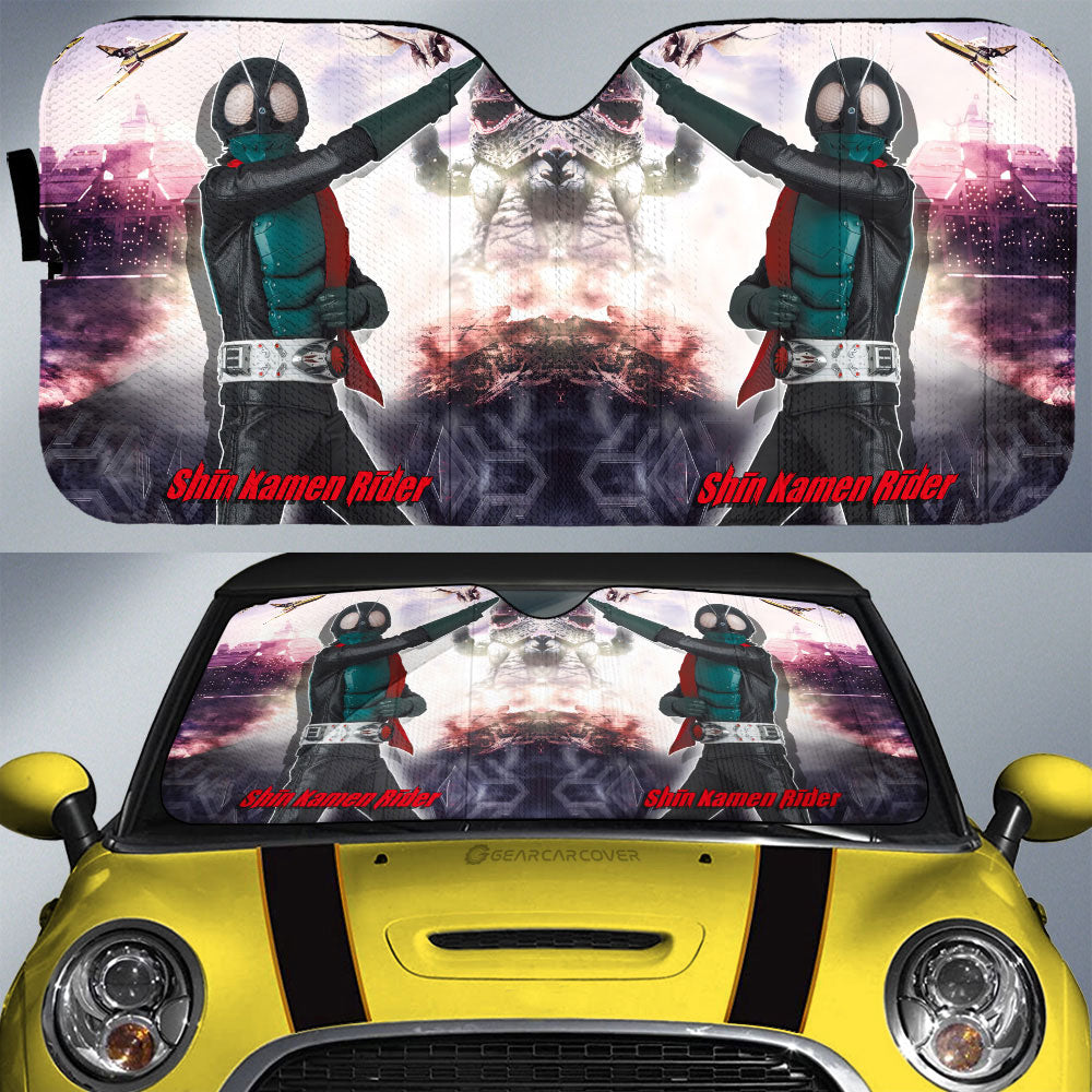 Shin Kamen Rider Car Sunshade Custom Car Accessories - Gearcarcover - 1