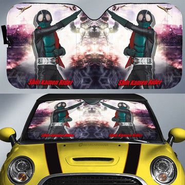 Shin Kamen Rider Car Sunshade Custom Car Accessories - Gearcarcover - 1
