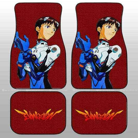 Shinji Ikari Car Floor Mats Custom NGE Car Accessories - Gearcarcover - 2