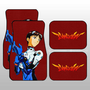 Shinji Ikari Car Floor Mats Custom NGE Car Accessories - Gearcarcover - 1