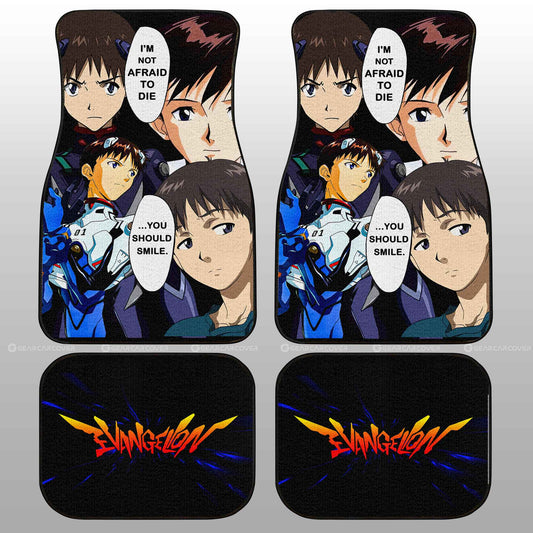 Shinji Ikari Car Floor Mats Custom NGE - Gearcarcover - 2