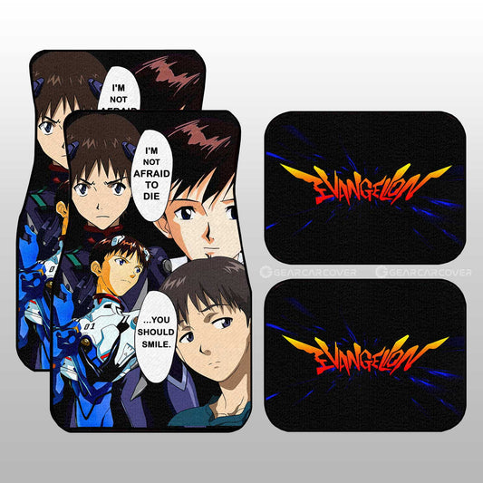 Shinji Ikari Car Floor Mats Custom NGE - Gearcarcover - 1