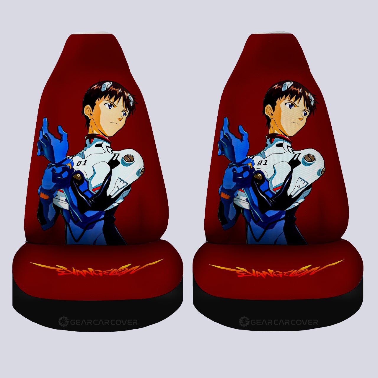 Shinji Ikari Car Seat Covers Custom NGE Car Accessories - Gearcarcover - 4