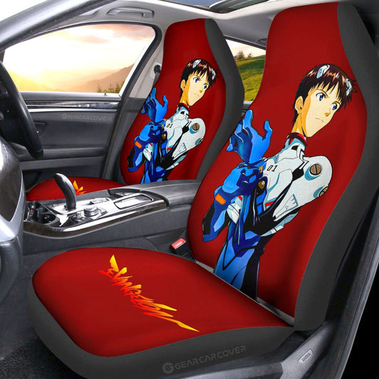 Shinji Ikari Car Seat Covers Custom NGE Car Accessories - Gearcarcover - 2