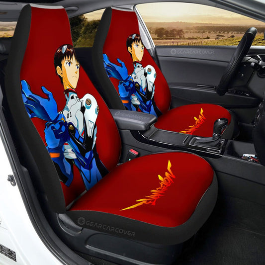 Shinji Ikari Car Seat Covers Custom NGE Car Accessories - Gearcarcover - 1