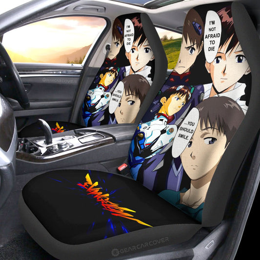 Shinji Ikari Car Seat Covers Custom NGE - Gearcarcover - 2