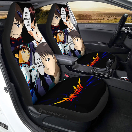 Shinji Ikari Car Seat Covers Custom NGE - Gearcarcover - 1