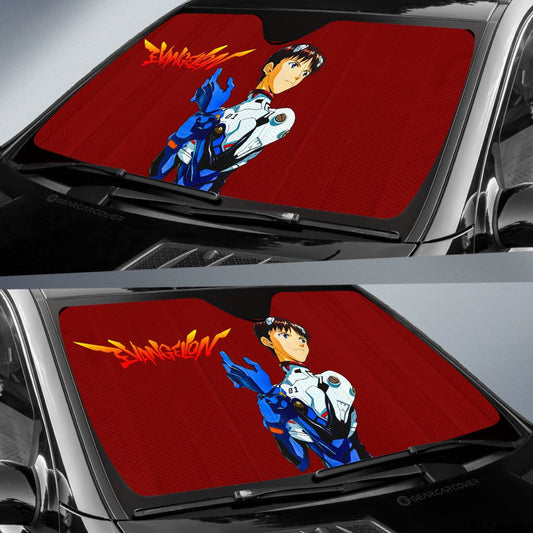 Shinji Ikari Car Sunshade Custom NGE Car Accessories - Gearcarcover - 2