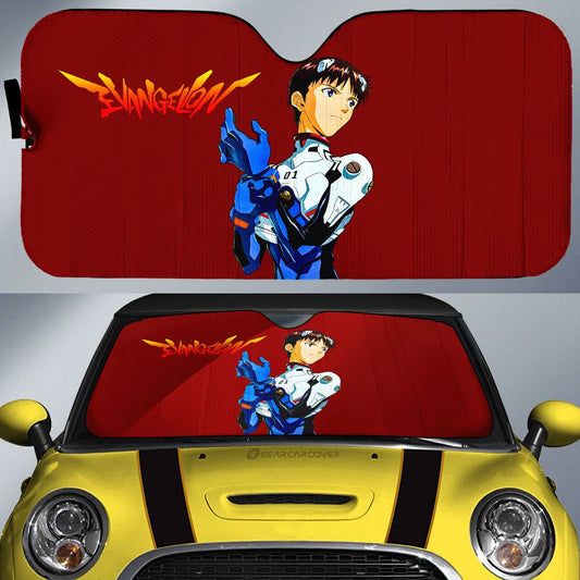 Shinji Ikari Car Sunshade Custom NGE Car Accessories - Gearcarcover - 1