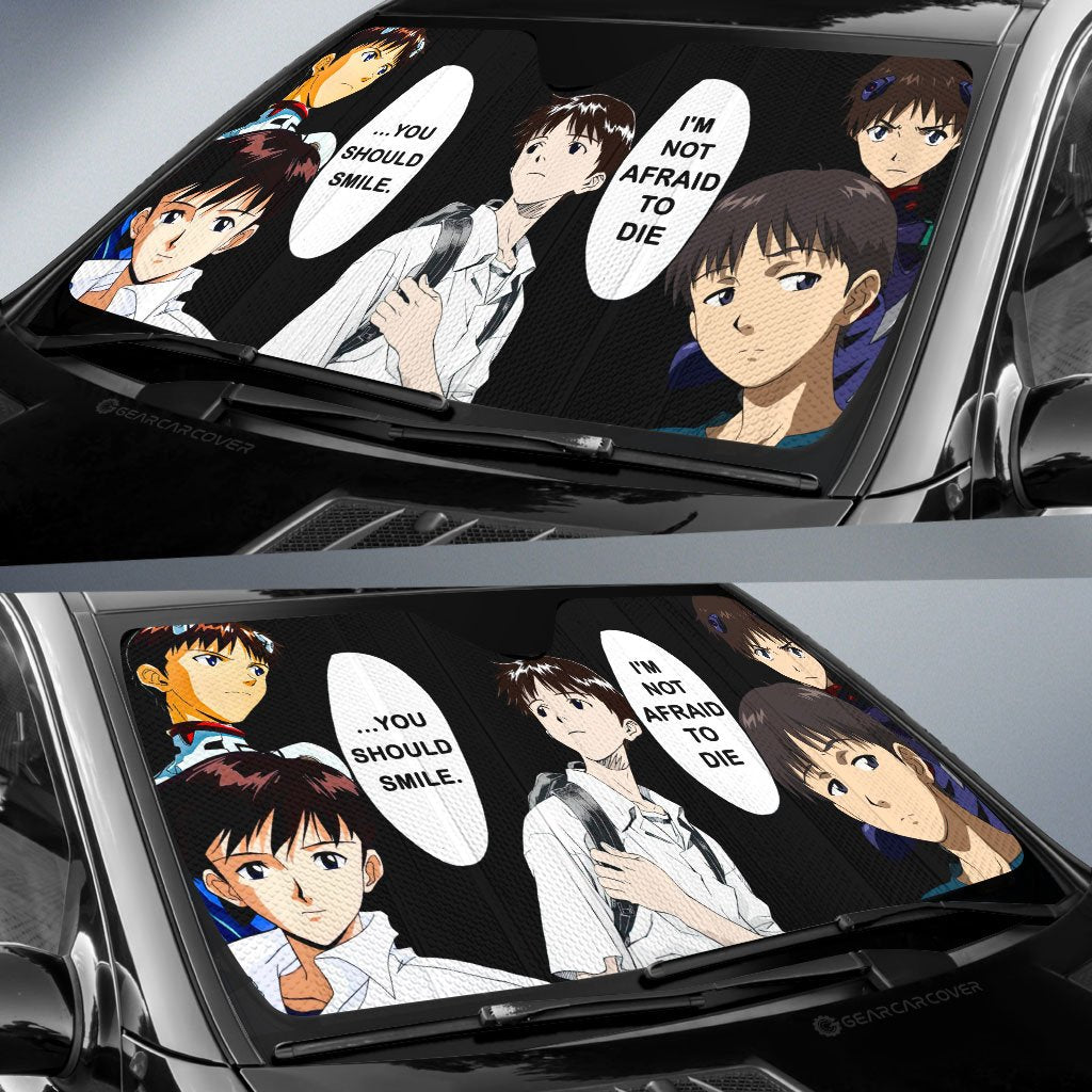 Shinji Ikari Car Sunshade Custom NGE - Gearcarcover - 2