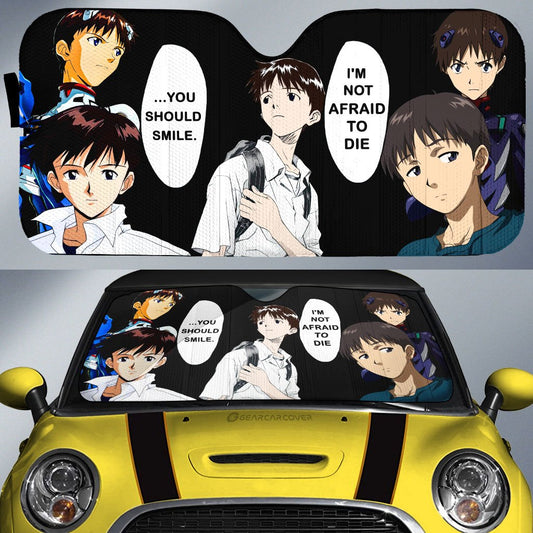 Shinji Ikari Car Sunshade Custom NGE - Gearcarcover - 1