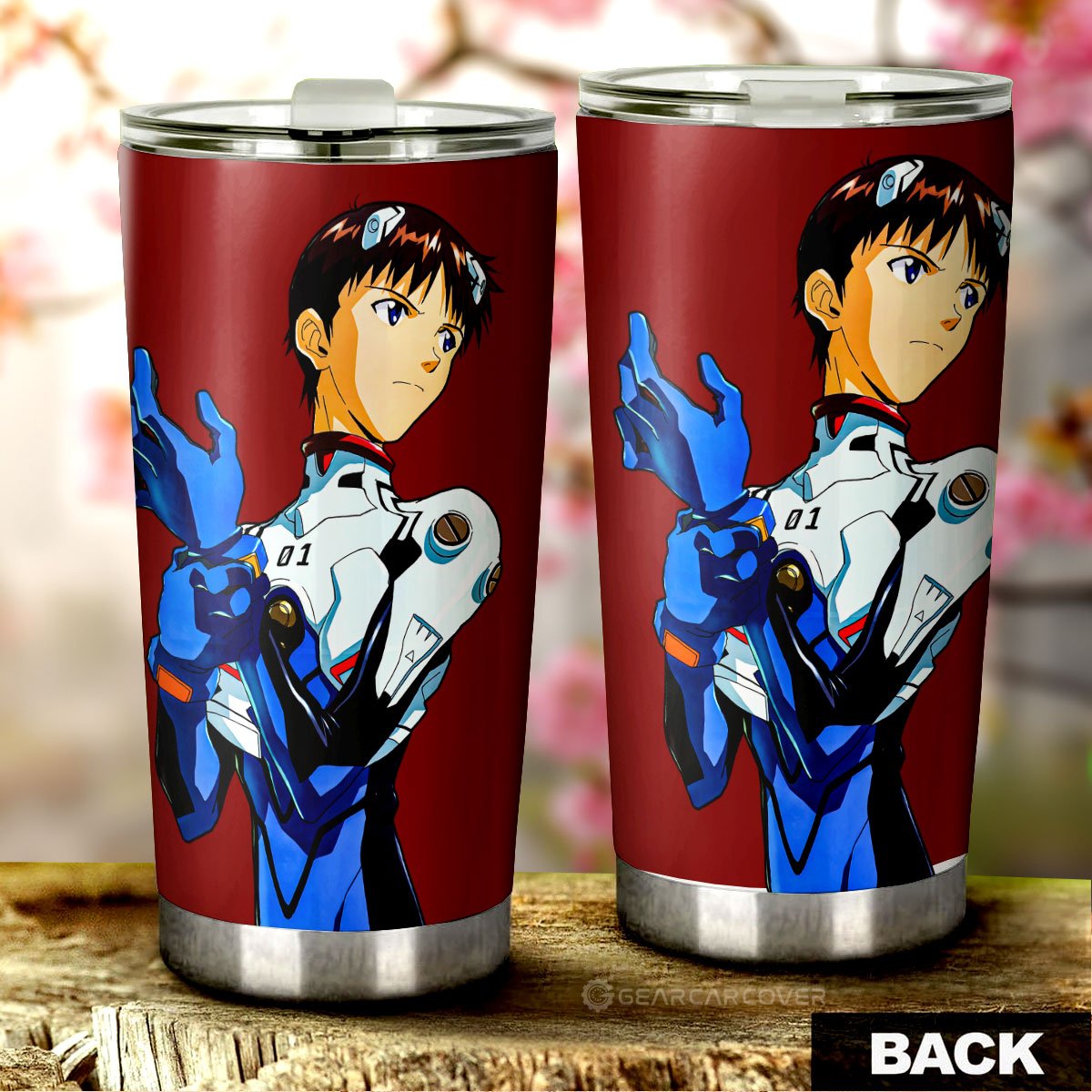Shinji Ikari Tumbler Cup Custom NGE Car Accessories - Gearcarcover - 3