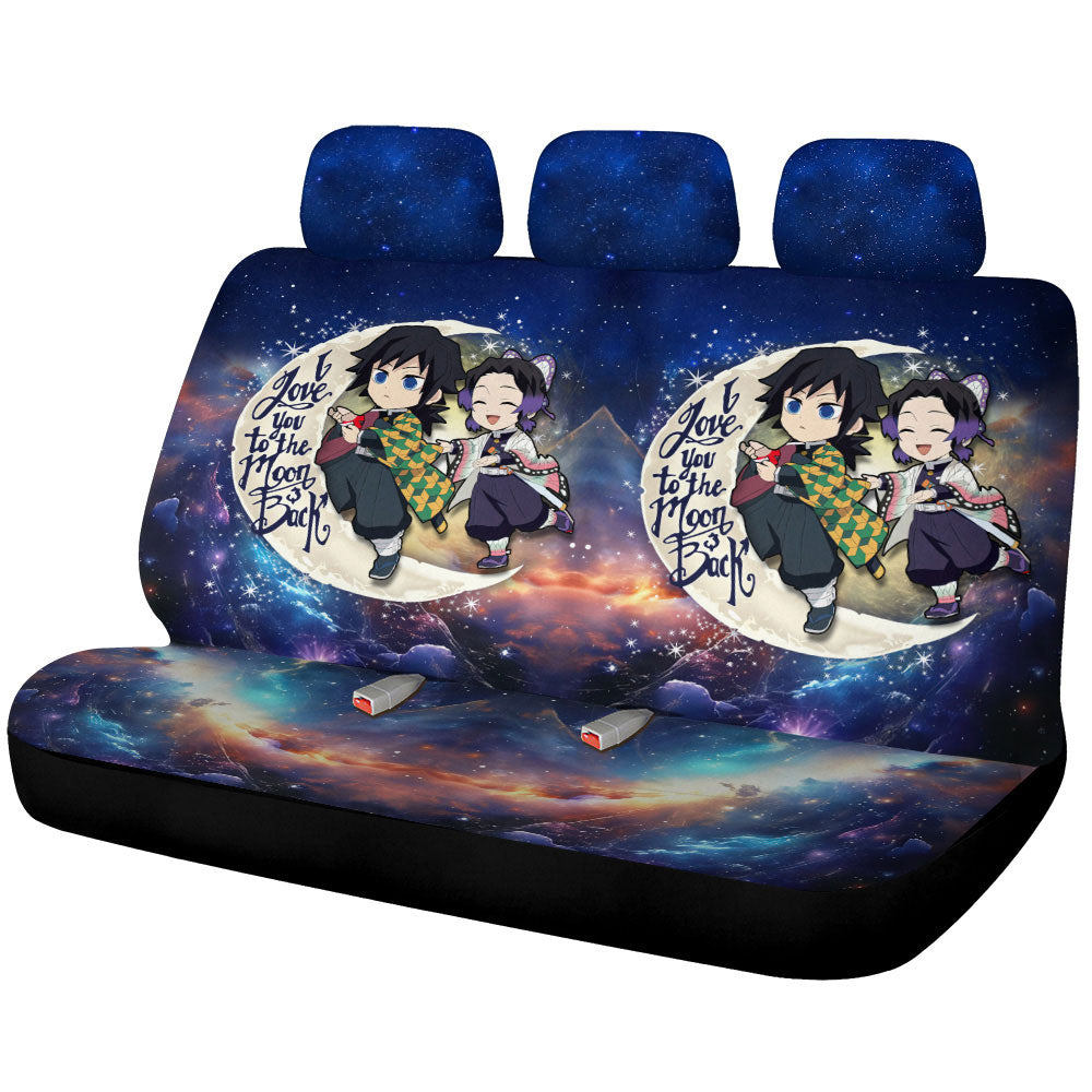 Shinobu And Giyu Car Back Seat Covers Custom Car Accessories - Gearcarcover - 1