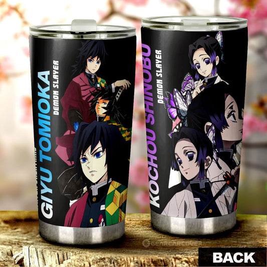 Shinobu And Giyuu Tumbler Cup Custom - Gearcarcover - 1