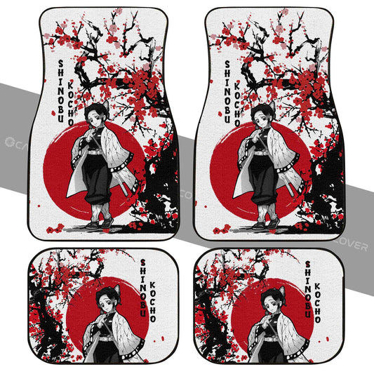 Shinobu Car Floor Mats Custom Japan Style Demon Slayer Anime Car Accessories - Gearcarcover - 2