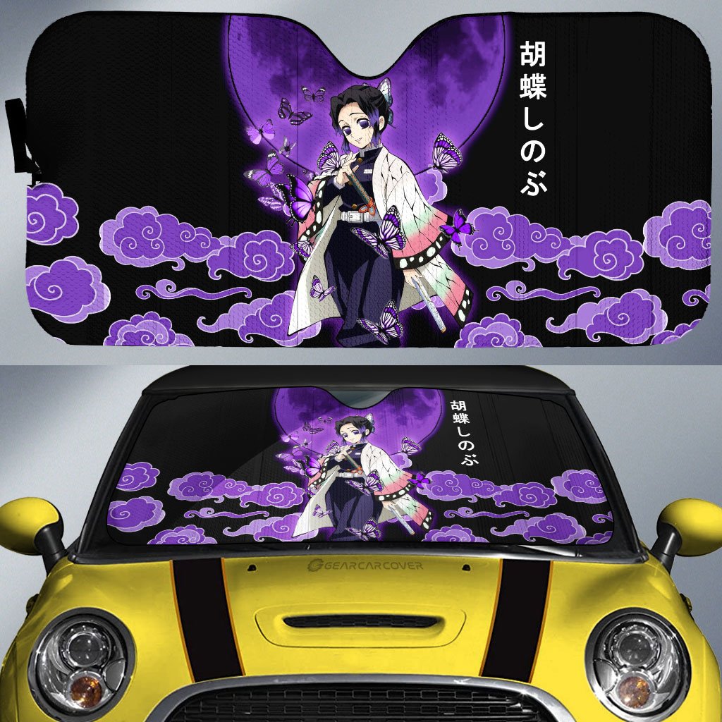 Shinobu Car Sunshade Custom Demon Slayer Anime Car Accessories - Gearcarcover - 1