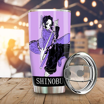 Shinobu Kocho Tumbler Cup Custom Car Accessories Manga Style - Gearcarcover - 1