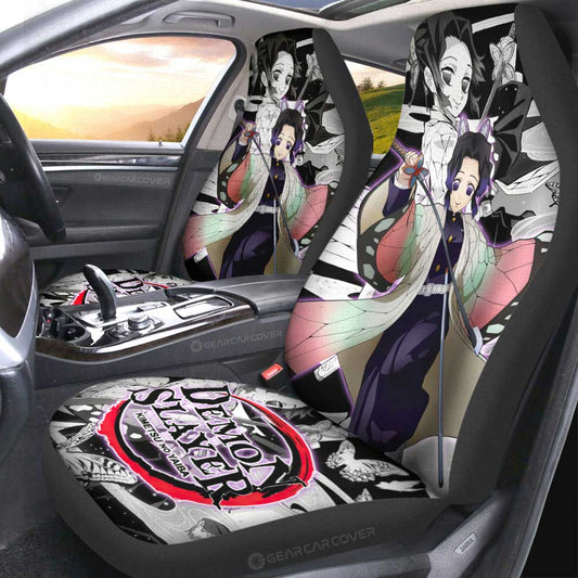 Shinobu Kochou Car Seat Covers Custom Demon Slayer Anime Car Accessories - Gearcarcover - 1