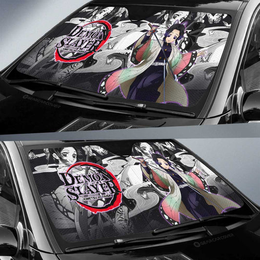 Shinobu Kochou Car Sunshade Custom Demon Slayer Anime Car Accessories - Gearcarcover - 2