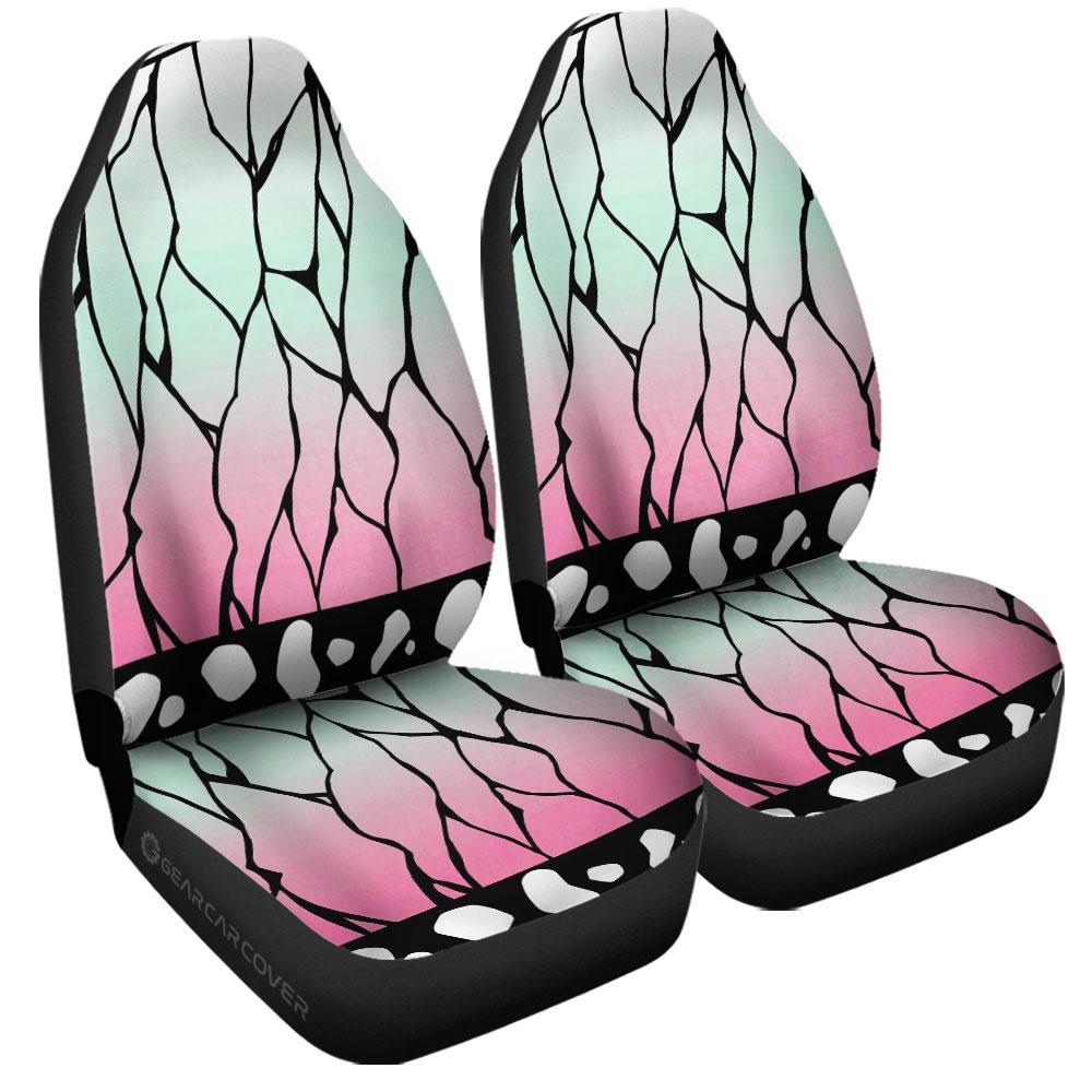 Shinobu Uniform Car Seat Covers Custom Demon Slayer Anime Car Accessories - Gearcarcover - 3