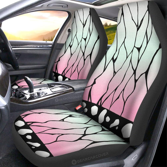 Shinobu Uniform Car Seat Covers Custom Demon Slayer Anime Car Accessories - Gearcarcover - 2