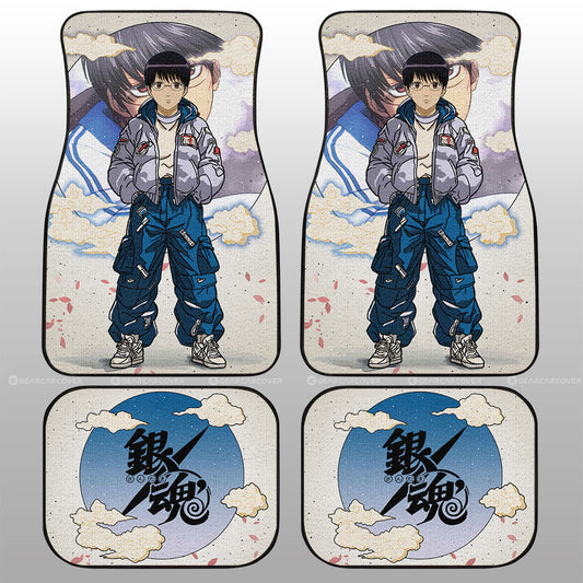 Shinpachi Shimura Car Floor Mats Anime Collection - Gearcarcover - 1