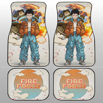 Shinra Kusakabe Car Floor Mats Anime Collection - Gearcarcover - 1