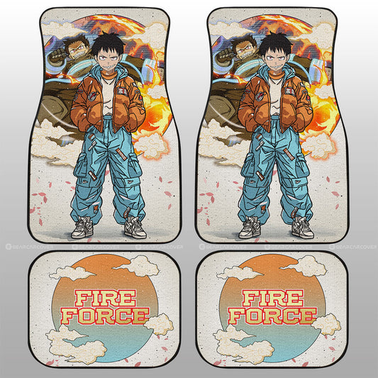 Shinra Kusakabe Car Floor Mats Anime Collection - Gearcarcover - 1