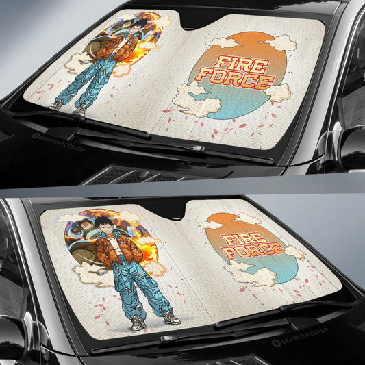 Shinra Kusakabe Car Sunshade Anime Collection - Gearcarcover - 2
